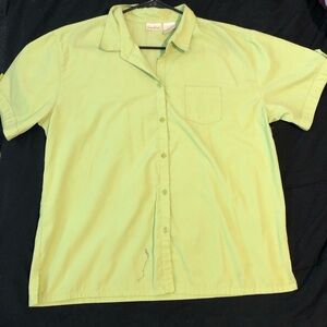 Bobbie Brooks Lime Green Button-Up Shirt